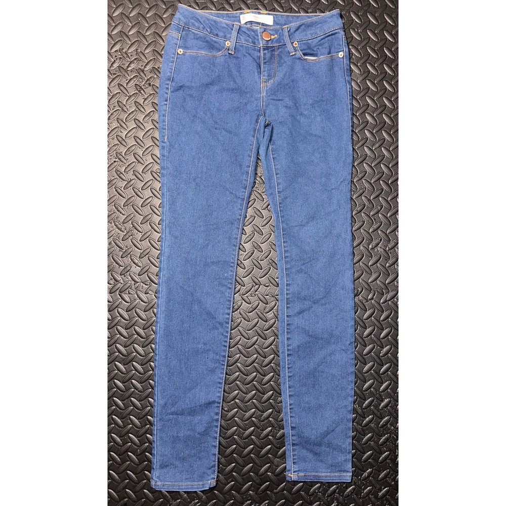 No Boundaries Juniors Skinny Jeans Medium Wash Blue Denim Size 1 NJ35B720K
